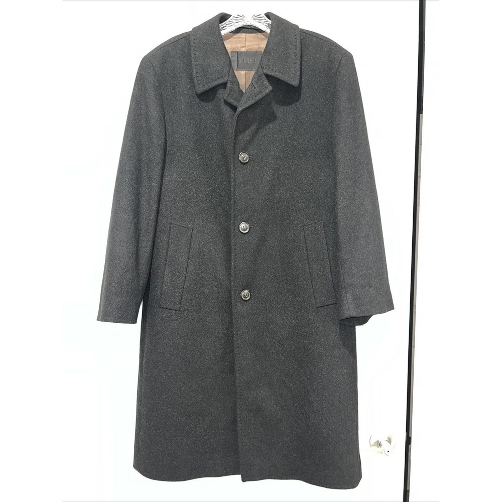 Men's ERES 100% Cashmere European 4 Button Made Coat Sz. 46